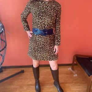 JCrew Leopard sheath dress size 4